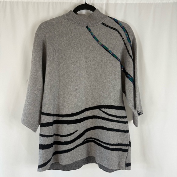 Calligraphie Women Sweater Sequins Size:L - Picture 1 of 12